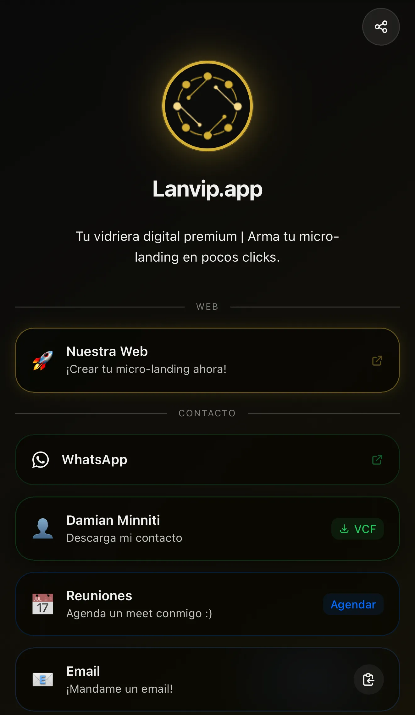 Lanvip Profile Example